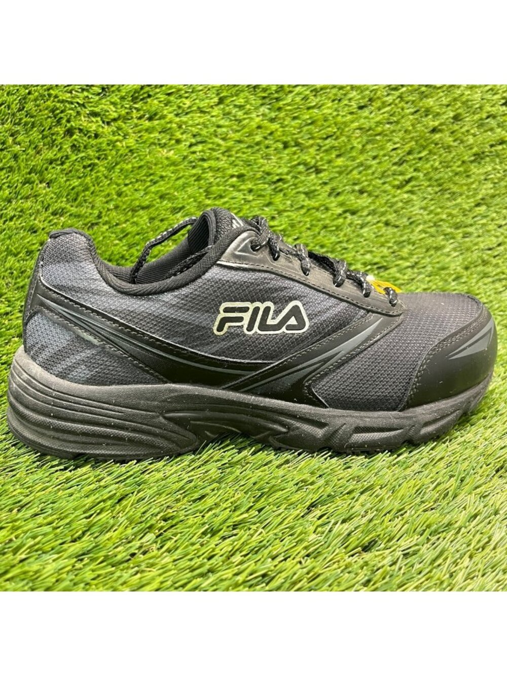 Fila Memory Meira 2 Womens Size 9 Black White Composite Toe Safety Work Shoes